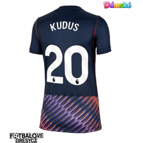 Tottenham Hotspur Mohammed Kudus #20 Dámské Venkovní Dres 2026-27 Krátký Rukáv Tottenham Hotspur Mohammed Kudus #20 Dámské Venkovní Dres 2026-27 Krátký Rukáv